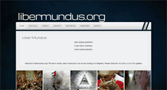 Desktop Screenshot of libermundus.org